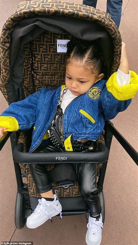 stormi fendi stroller|Kylie Jenner Takes Daughter Stormi Out for a Stroll in Fendi Gear.